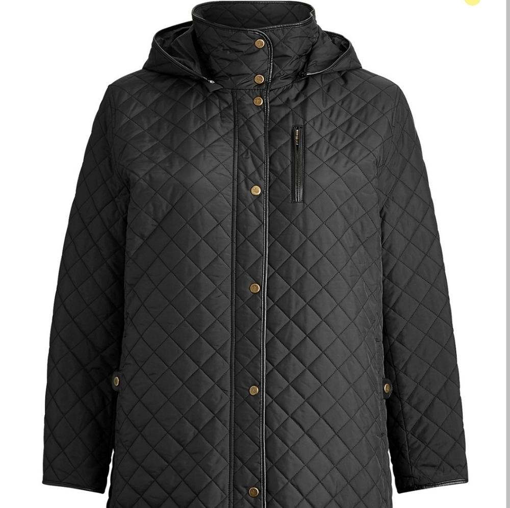 Plus Size Quilted Hooded Coat, Created for Macy's